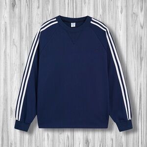 Blue and White Sweatshirt with Classic Design